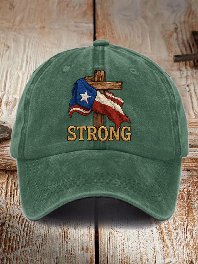 🙏💔Join us in praying for Texas.🙏Retro Texas Strong Faith Cross Print Baseball Cap