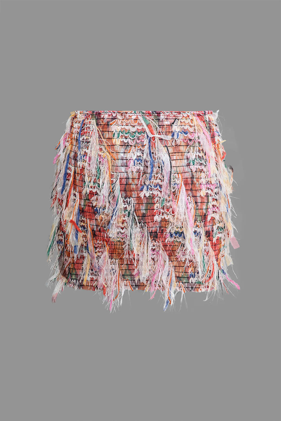 Fringe Mini Skirt