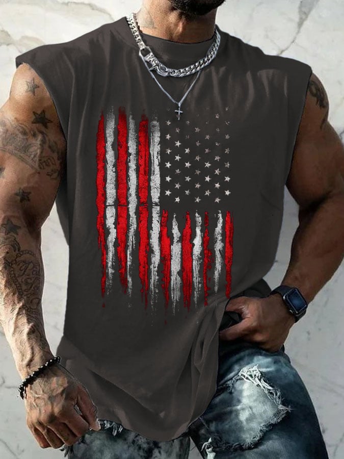 Men's Casual Printed Tank Top