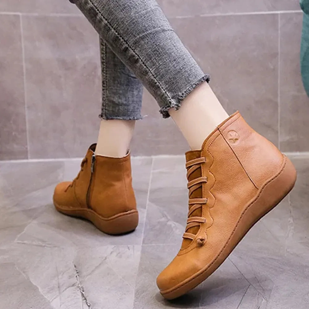 Comfortable Handmade Leather Foot Support Boots