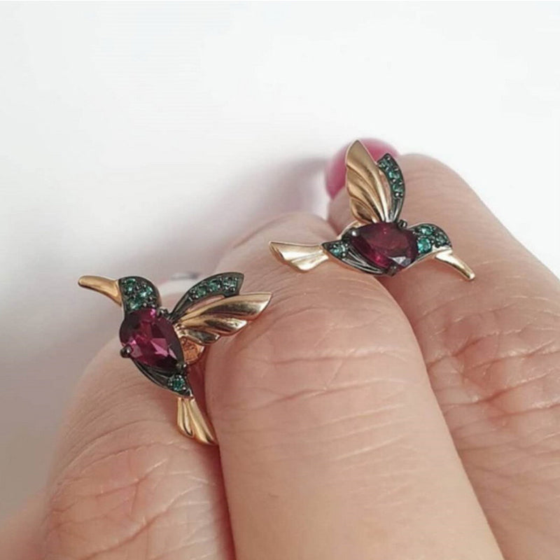 Hummingbirds Paradise Birds Earrings