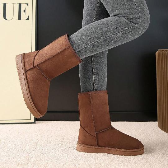 Winter Faux-Fur Lining Mid-Calf Snow Boots