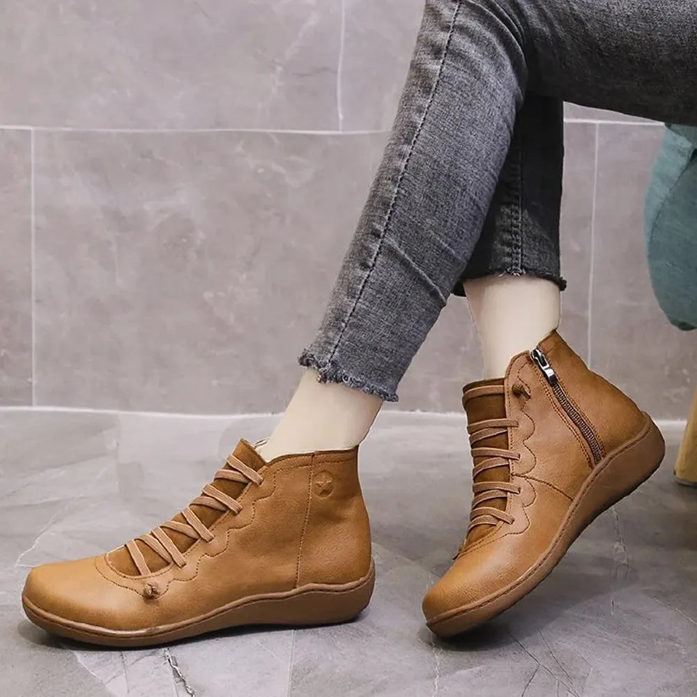 Comfortable Handmade Leather Foot Support Boots