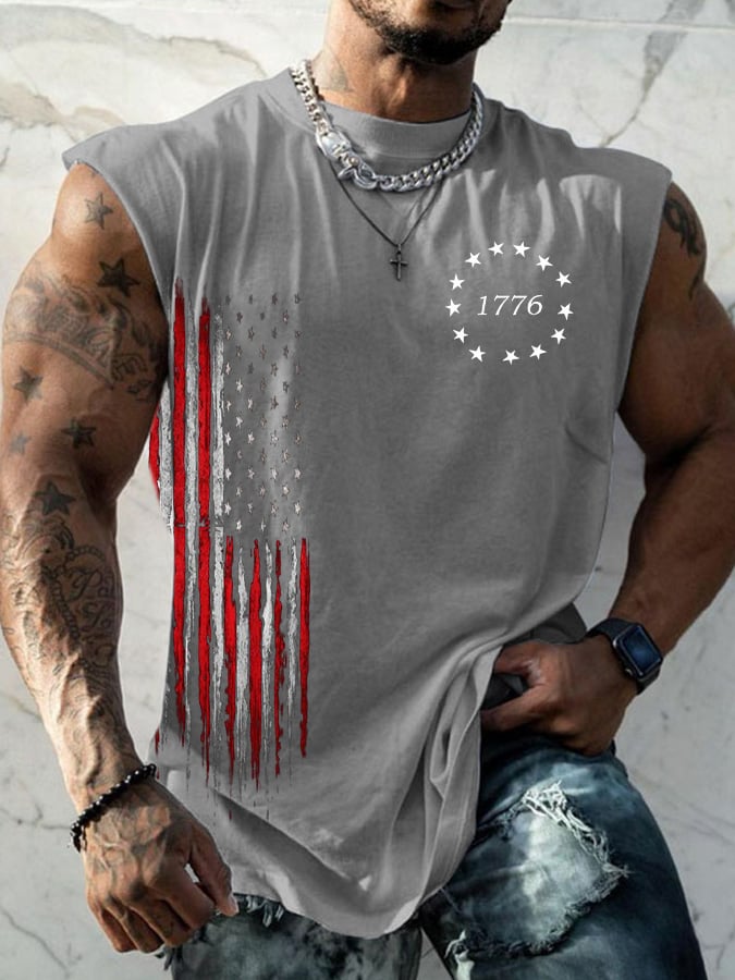 Men's Casual Printed Tank Top