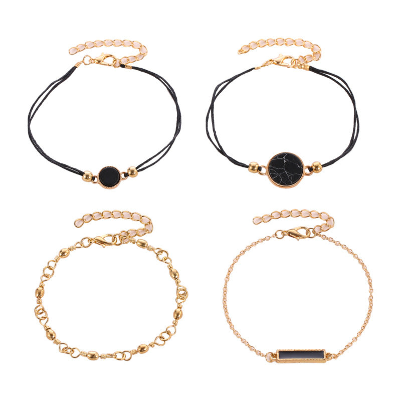 Set of 4 Chain Bracelets, Boho Bracelet