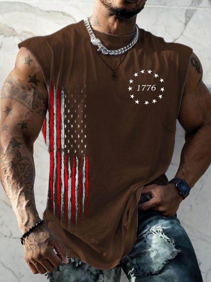 Men's Casual Printed Tank Top