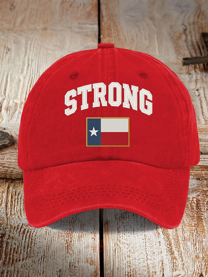 🙏💔Join us in praying for Texas.🙏Retro Texas Strong Print Baseball Cap