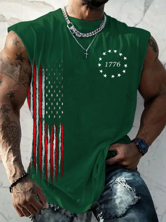 Men's Casual Printed Tank Top