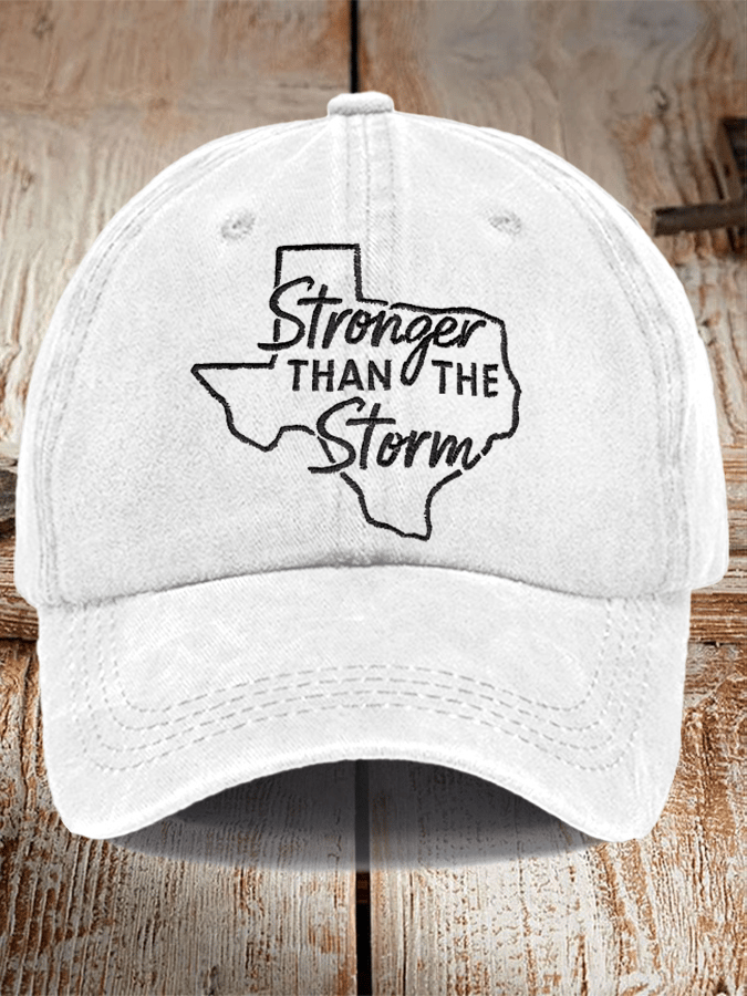 🙏💔Join us in praying for Texas.🙏Texas Stronger Than The Storm Printed Hat