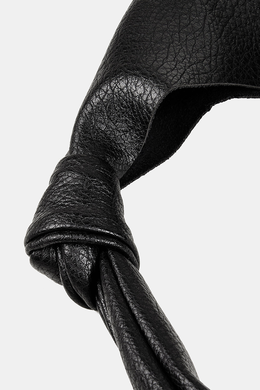 Faux Leather Knot Shoulder Bag