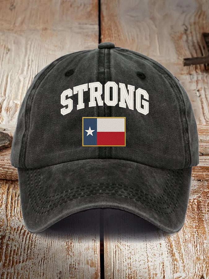 🙏💔Join us in praying for Texas.🙏Retro Texas Strong Print Baseball Cap