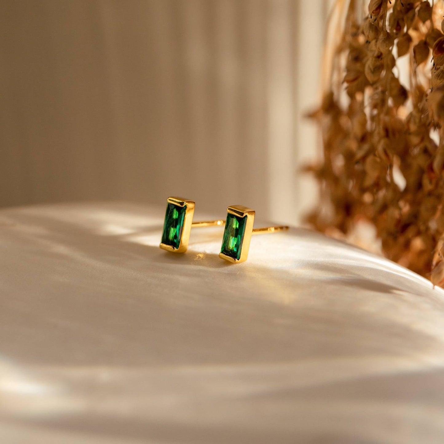 Birthstone Minimalist Earrings