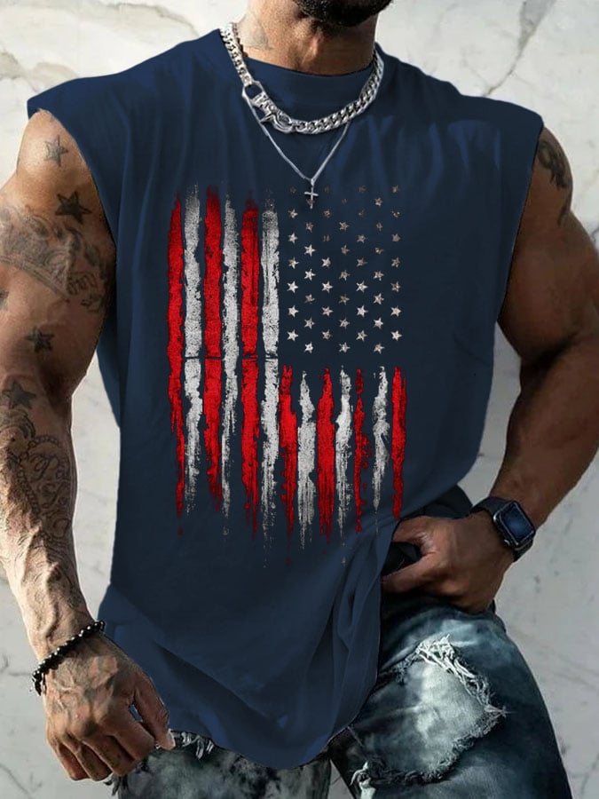 Men's Casual Printed Tank Top