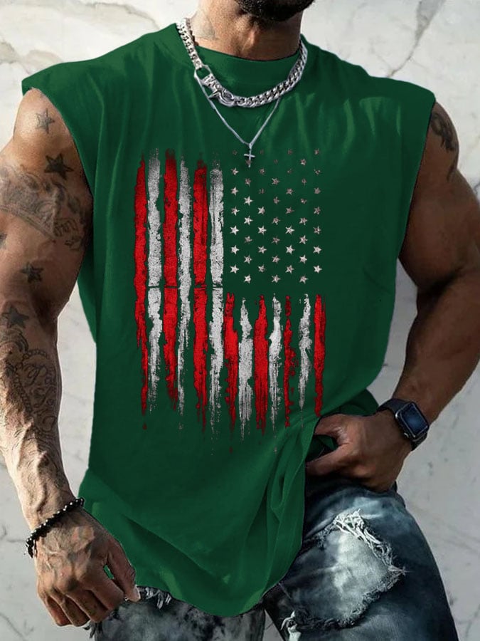 Men's Casual Printed Tank Top