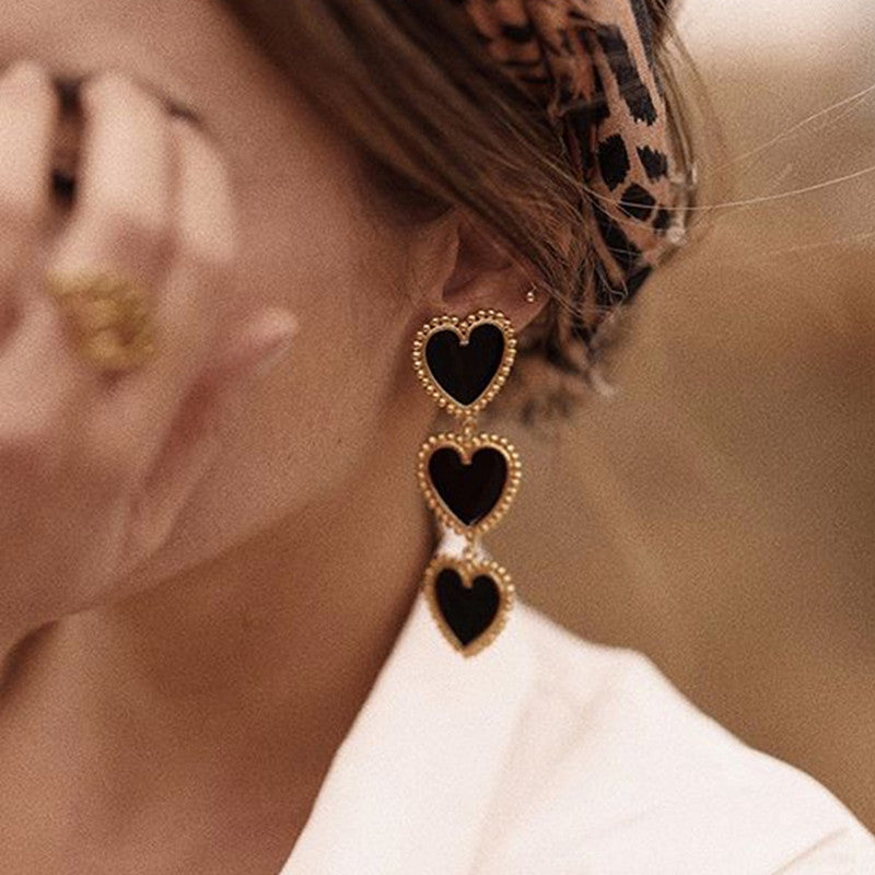 Heart Dangle Earrings