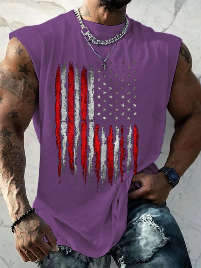 Men's Casual Printed Tank Top