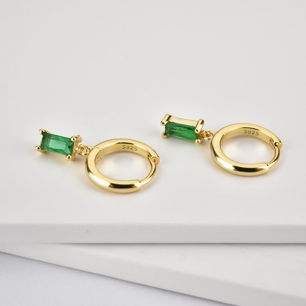 Gemstone Dainty Huggies