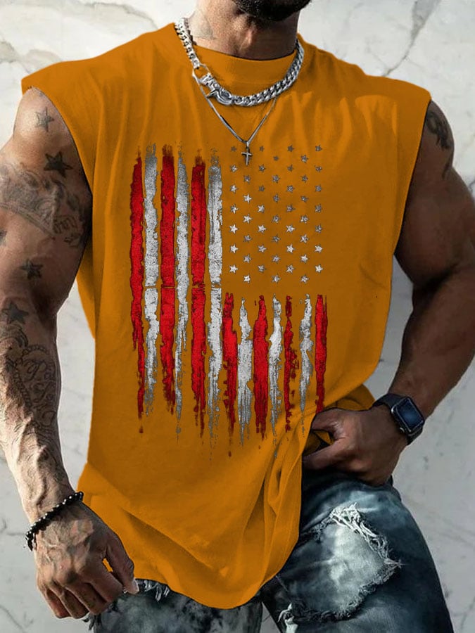 Men's Casual Printed Tank Top
