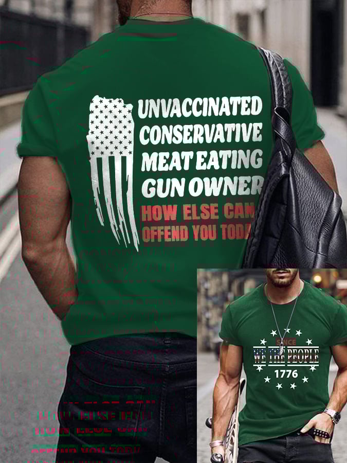 Men's Casual Print Short Sleeve T-Shirt