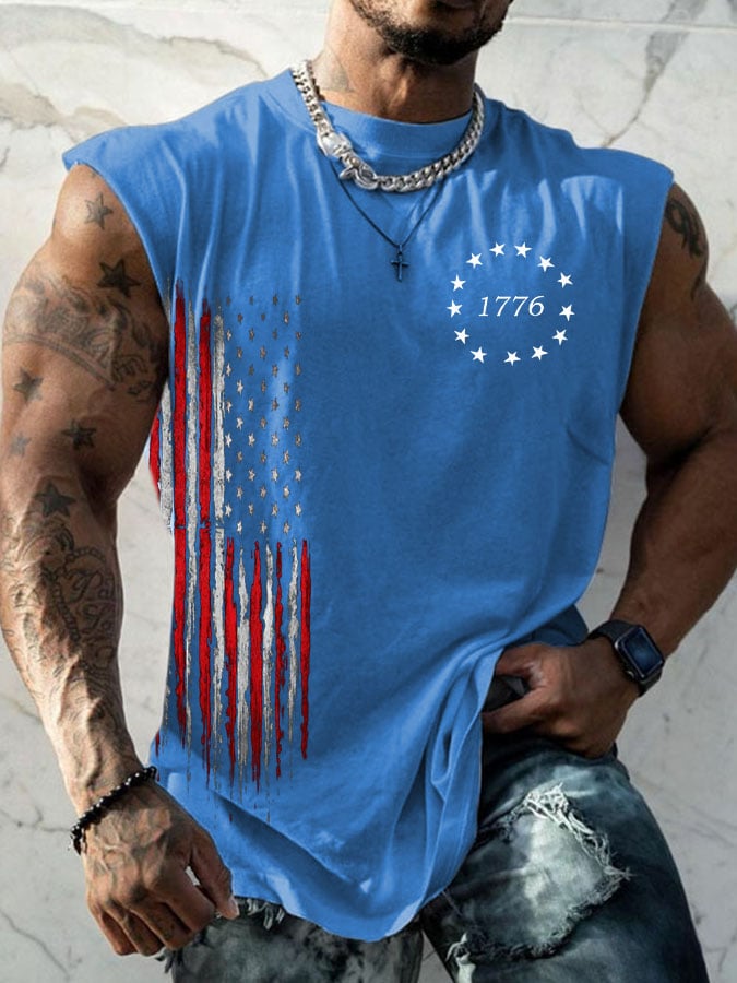 Men's Casual Printed Tank Top