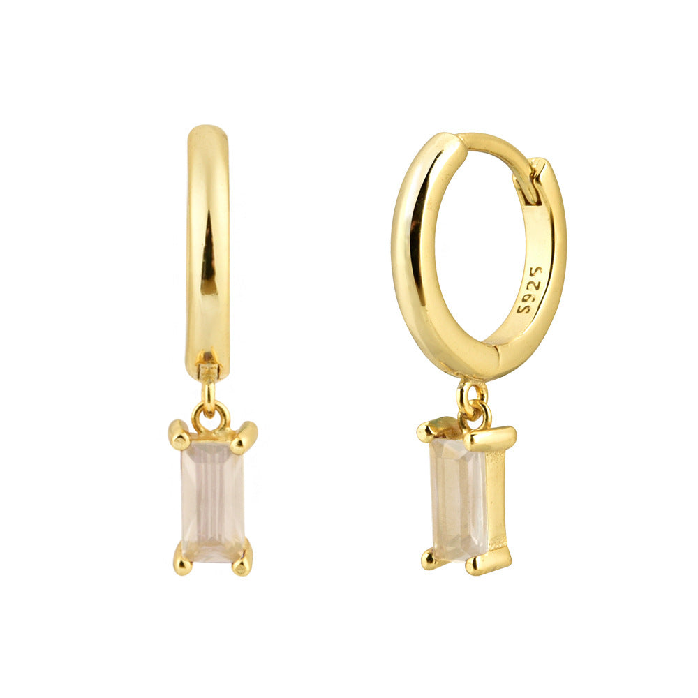 Gemstone Dainty Huggies