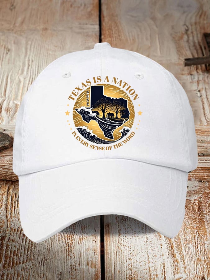 🙏💔Join us in praying for Texas.🙏Retro Texas Strong Texas Is A Nation In Every Sense Of The Word Print Baseball Cap