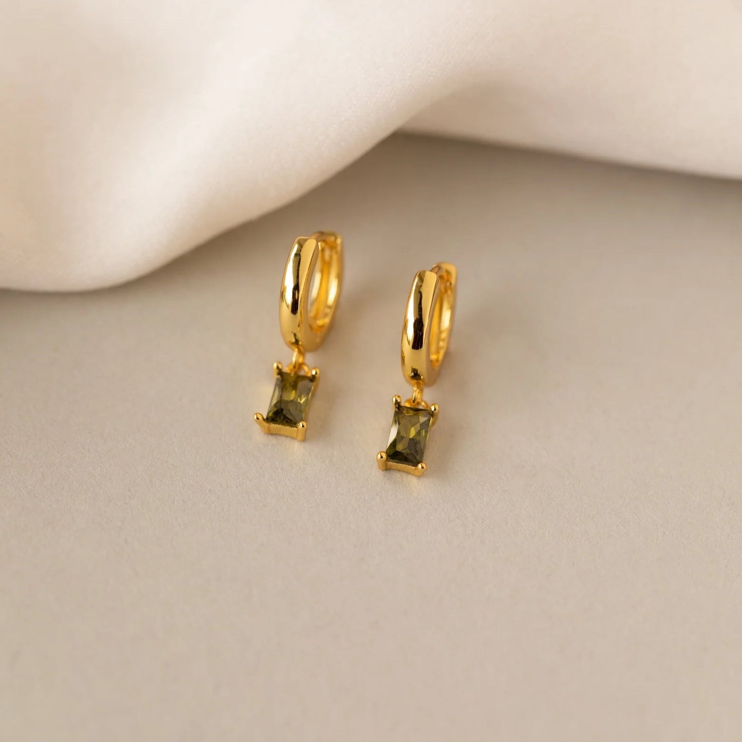 Gemstone Dainty Huggies