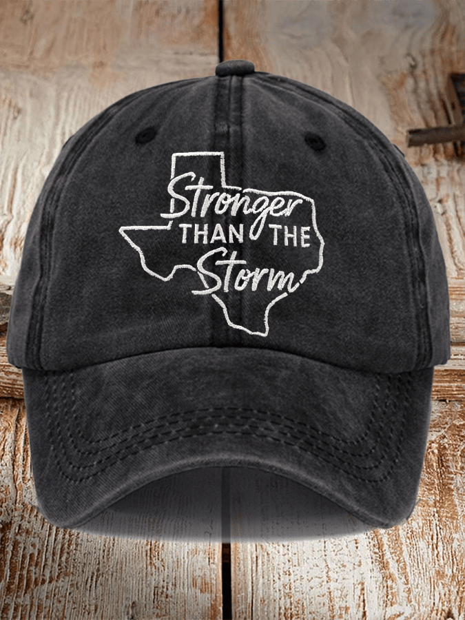 🙏💔Join us in praying for Texas.🙏Texas Stronger Than The Storm Printed Hat