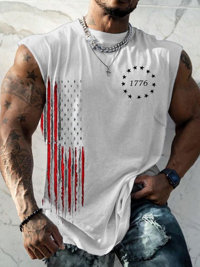 Men's Casual Printed Tank Top
