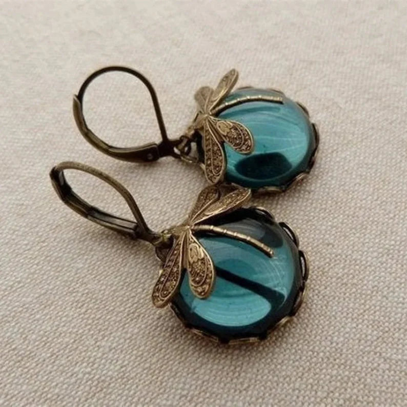 ART DECO Dragonfly Earrings