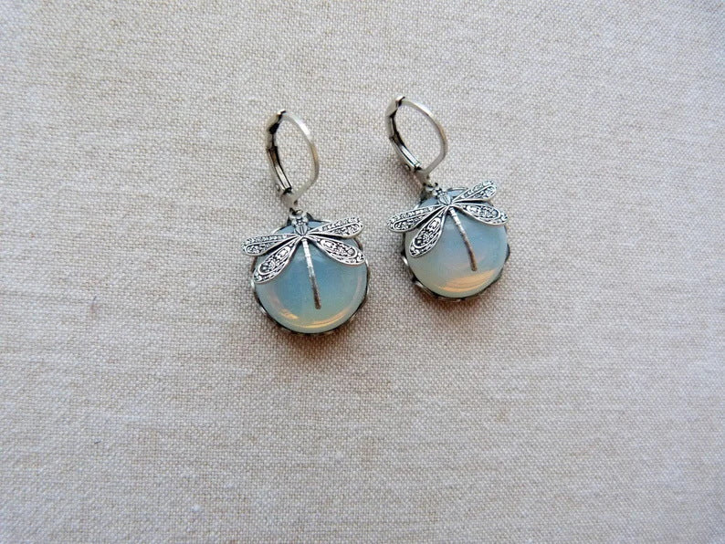 ART DECO Dragonfly Earrings