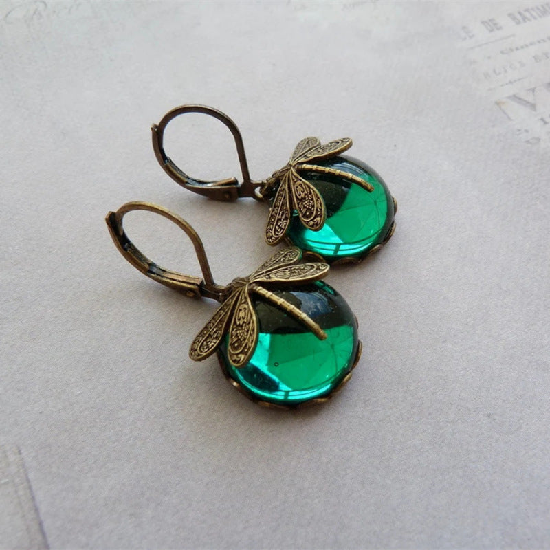 ART DECO Dragonfly Earrings