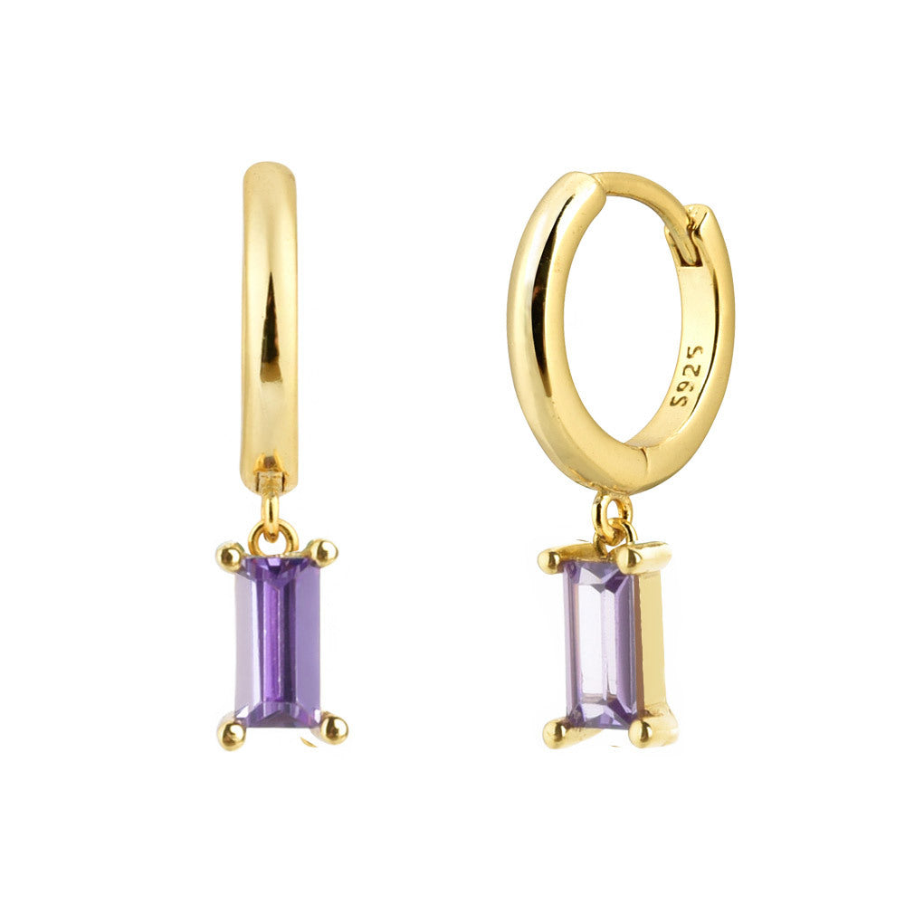 Gemstone Dainty Huggies