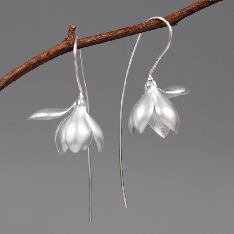 Magnolia Flower Earrings