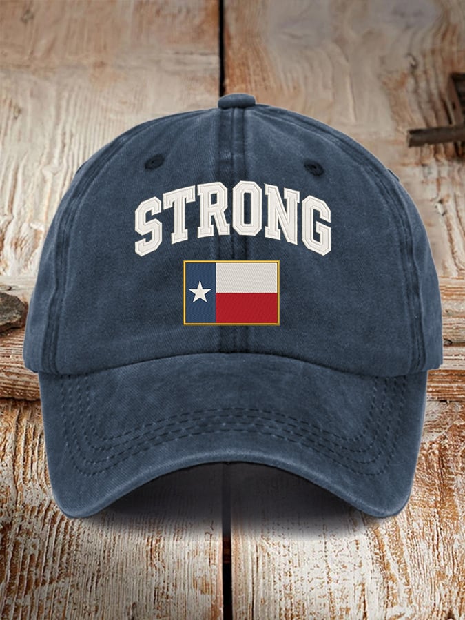 🙏💔Join us in praying for Texas.🙏Retro Texas Strong Print Baseball Cap