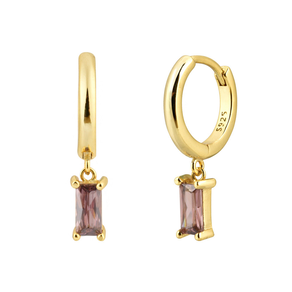 Gemstone Dainty Huggies