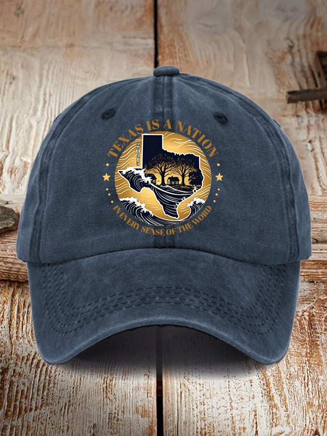 🙏💔Join us in praying for Texas.🙏Retro Texas Strong Texas Is A Nation In Every Sense Of The Word Print Baseball Cap