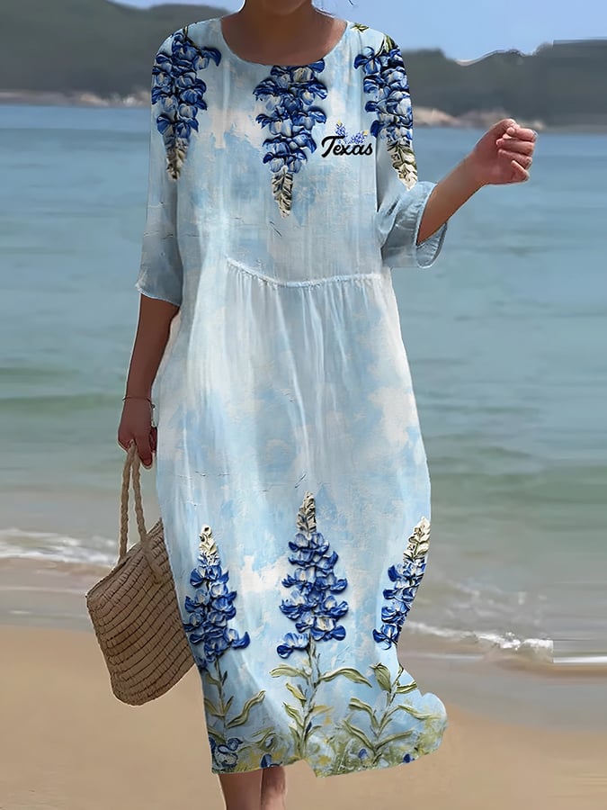 🙏💔Join us in praying for Texas.🙏Women's Texas Strong Casual Loose Dress
