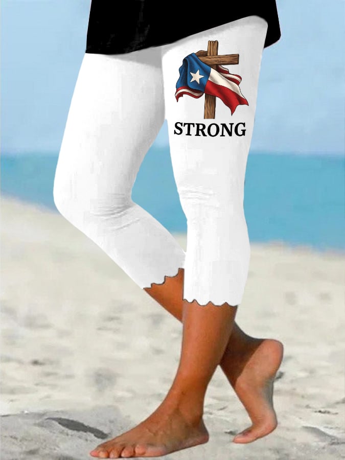 🙏💔Join us in praying for Texas.🙏Women's Texas Strong Printed Leggings