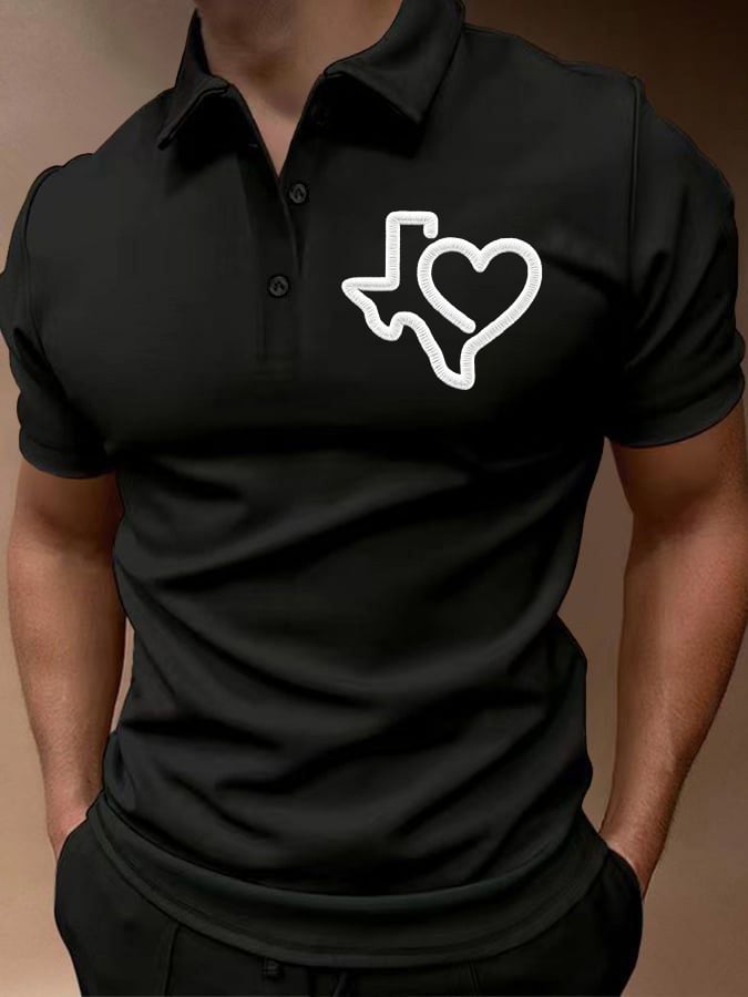 ๐๐Join us in praying for Texas.๐Men's Texas Strong Polo Shirt