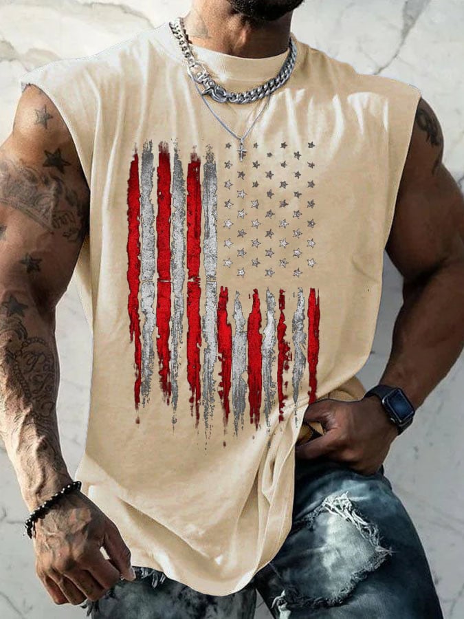 Men's Casual Printed Tank Top
