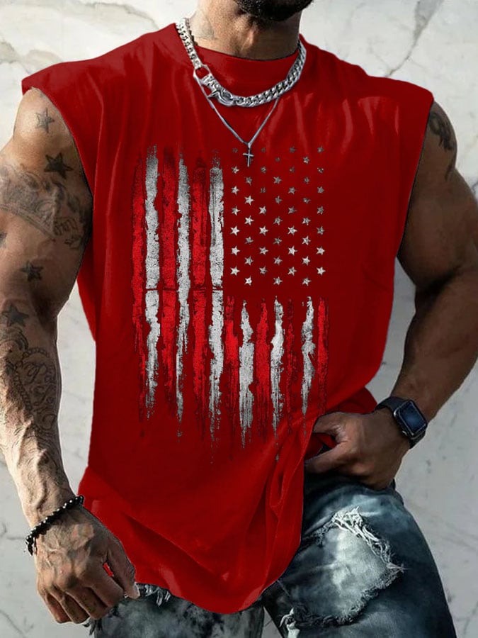 Men's Casual Printed Tank Top