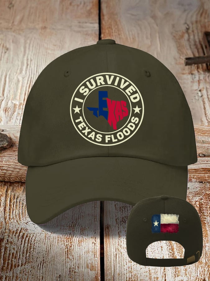 🙏💔Join us in praying for Texas.🙏Retro Texas Strong I Survived Texas Floods Pray For Texas Print Baseball Cap