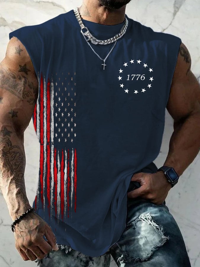 Men's Casual Printed Tank Top