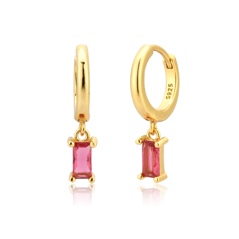 Gemstone Dainty Huggies