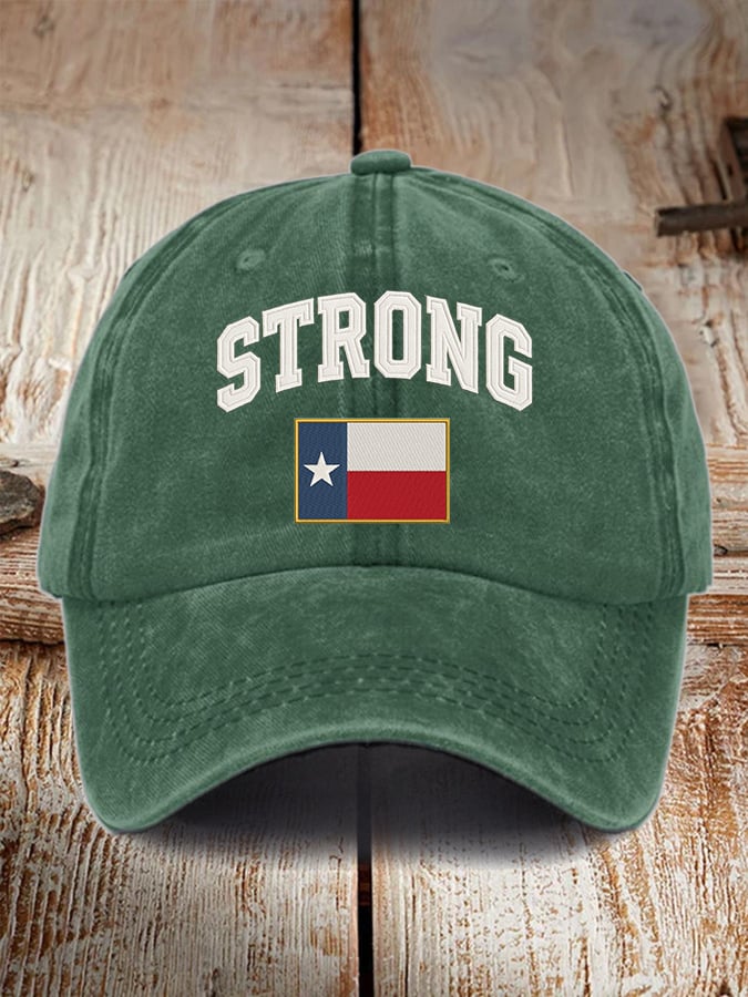 🙏💔Join us in praying for Texas.🙏Retro Texas Strong Print Baseball Cap