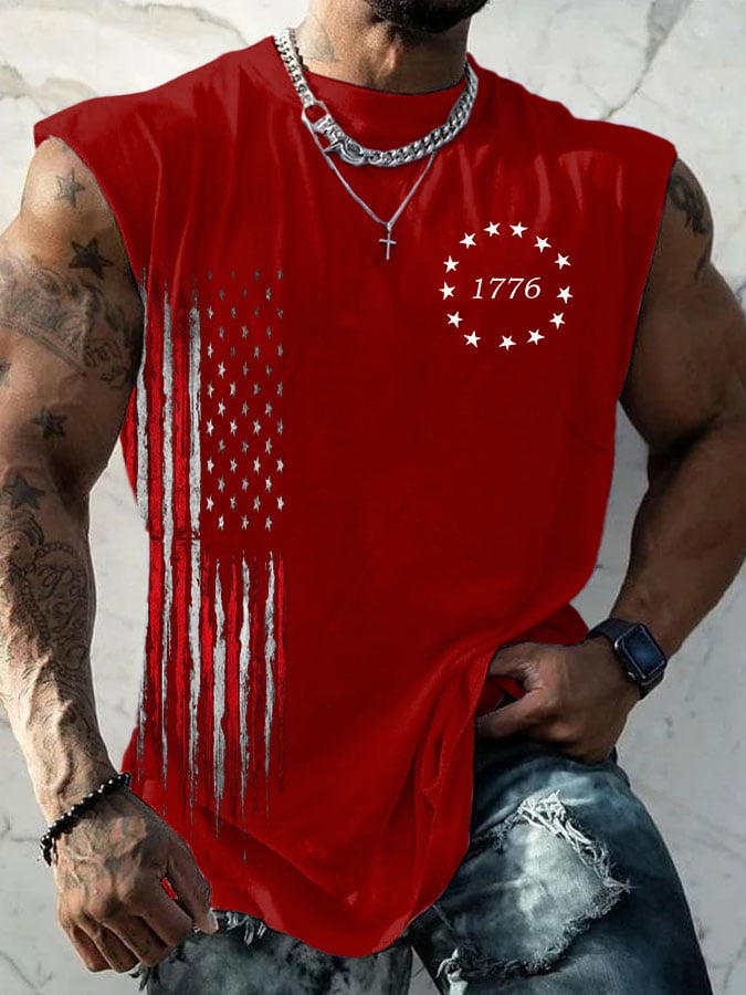 Men's Casual Printed Tank Top