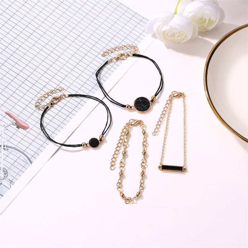 Set of 4 Chain Bracelets, Boho Bracelet