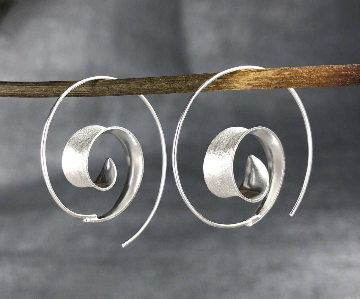 Spiral Leaf Bohemian Earrings