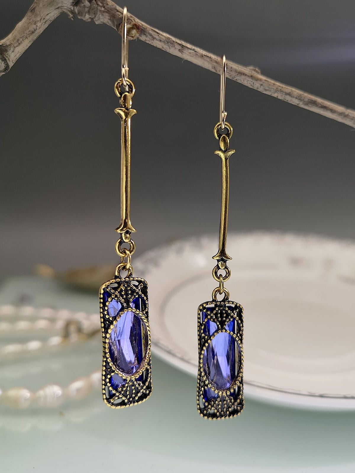 Vintage ART DECO Marcasite Earrings